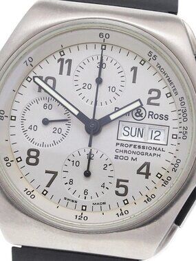 Bell ＆ Ross space 3 300-A Chronograph Silver Dial Automatic Men's Watch_842508